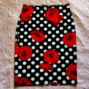 Polka Dot Flower Skirt